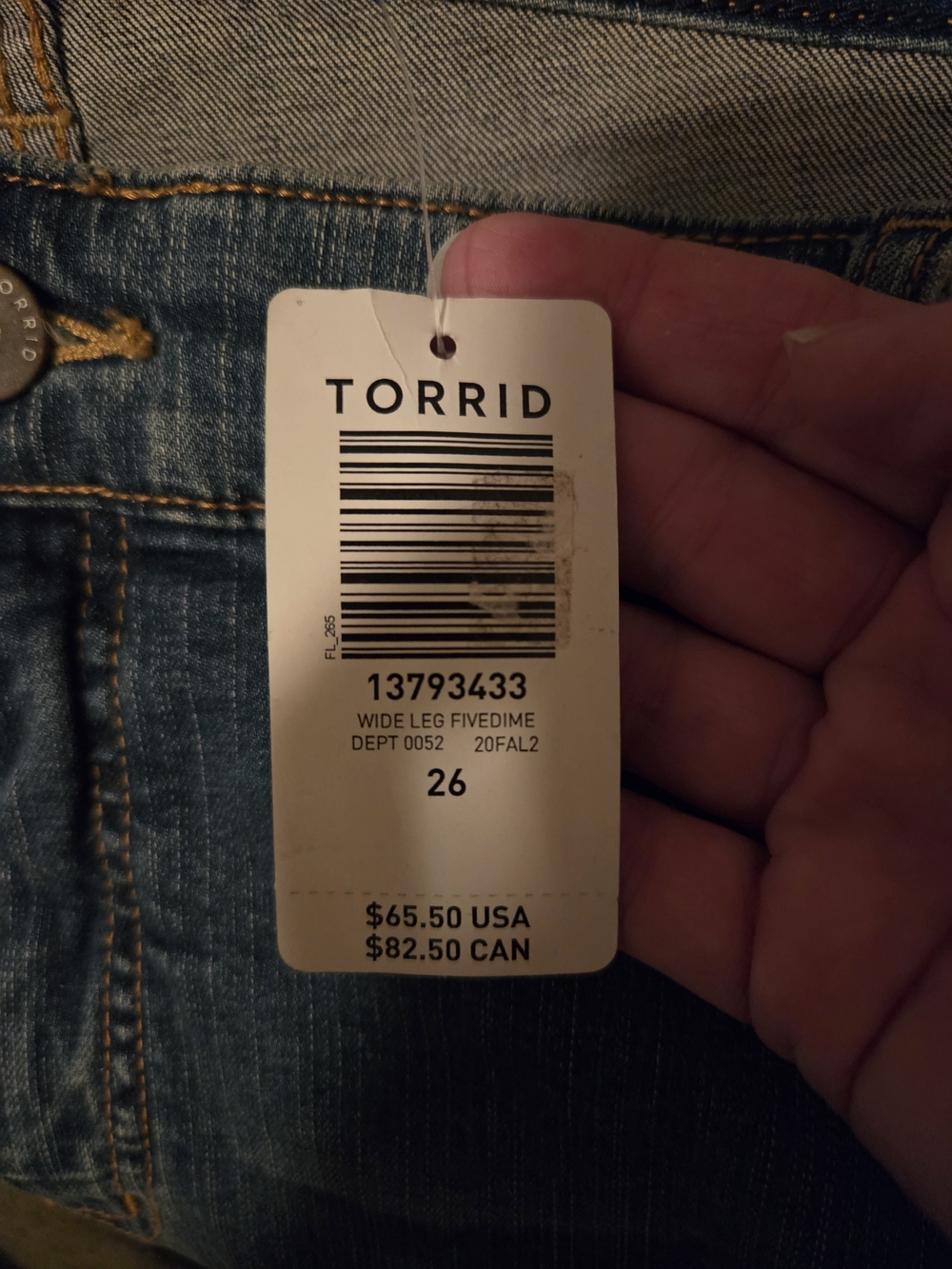 torrid Blue Wide Leg Fivedime Jeans